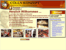 Tablet Screenshot of coelln-konzept.de